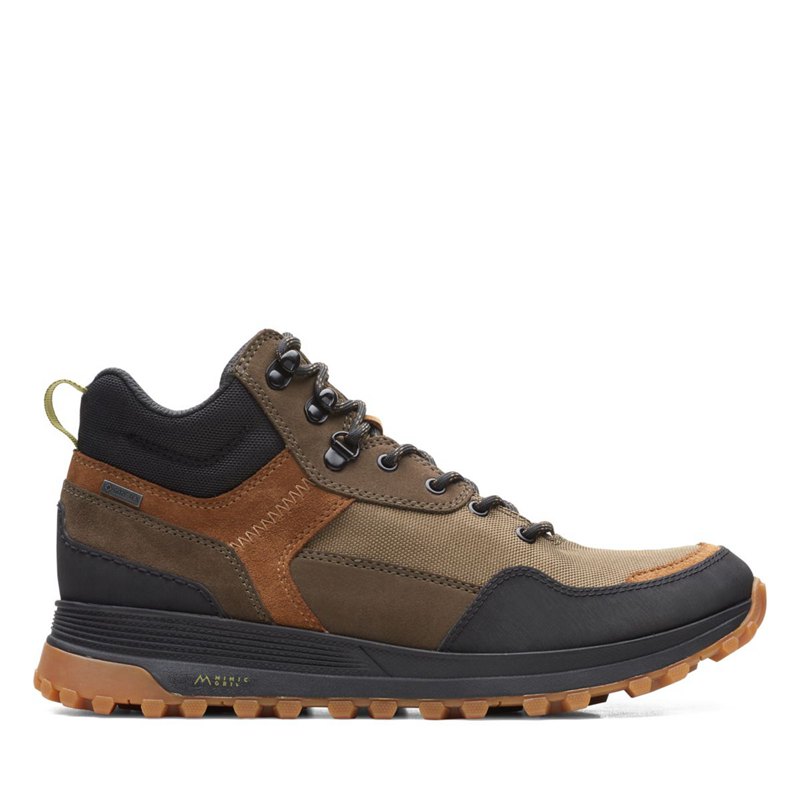 Clarks ATL Trek Hi GORE-TEX Ankle Boots Dark Olive | 71942897