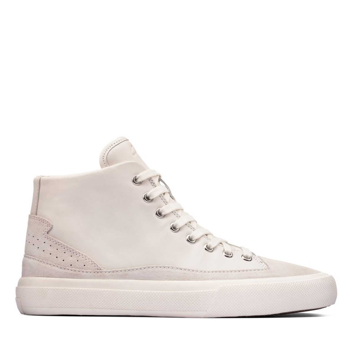 Clarks Aceley Zip Hi Sneakers White | 11711119