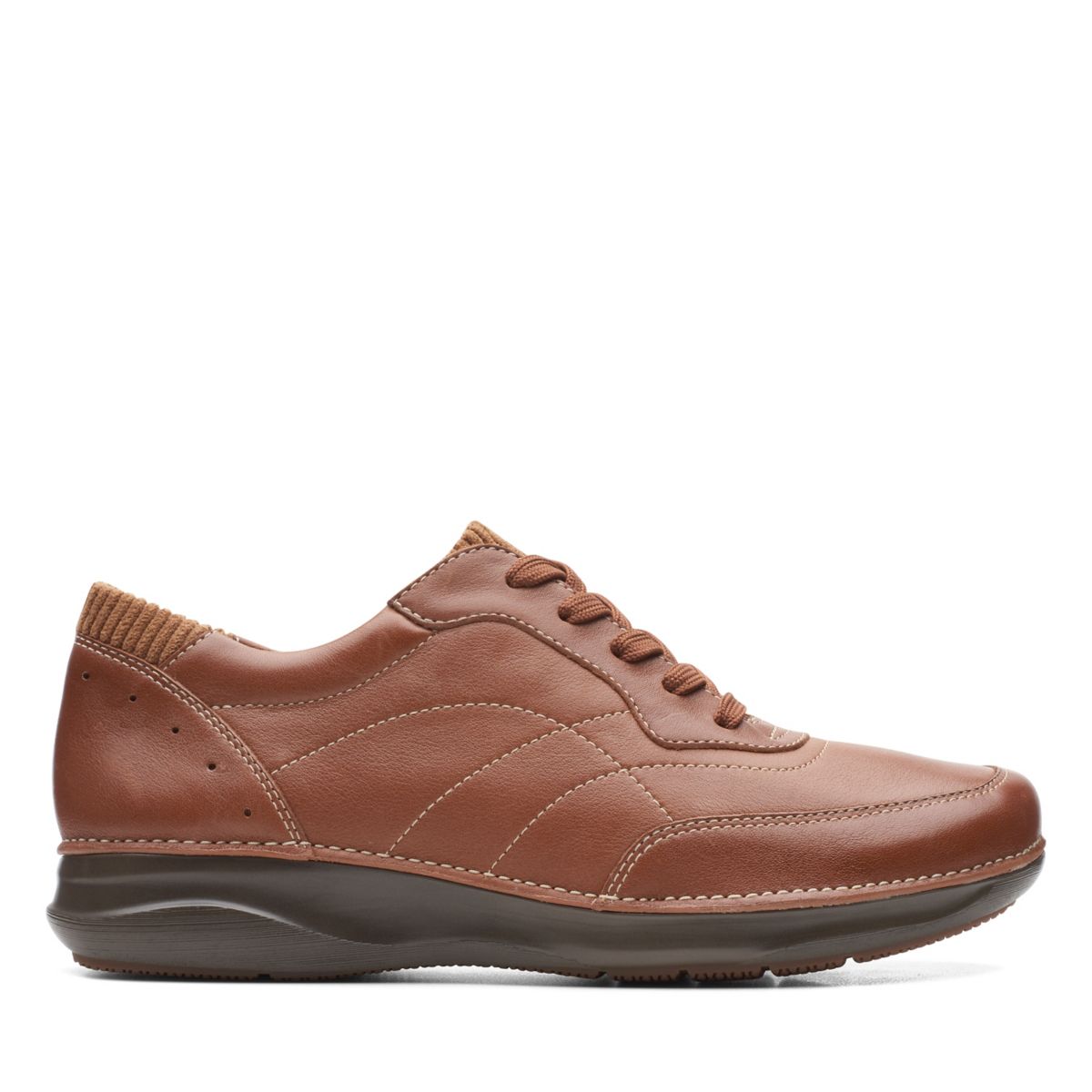 Clarks Appley Tie Sneakers Dark Brown | 99269656
