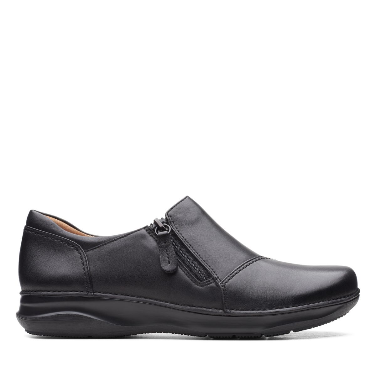 Clarks Appley Zip Casual Shoes Black | 75058333