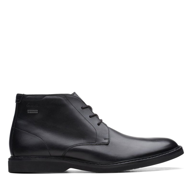 Clarks Atticus LT Hi GORE-TEX Desert Boots Black | 60251049
