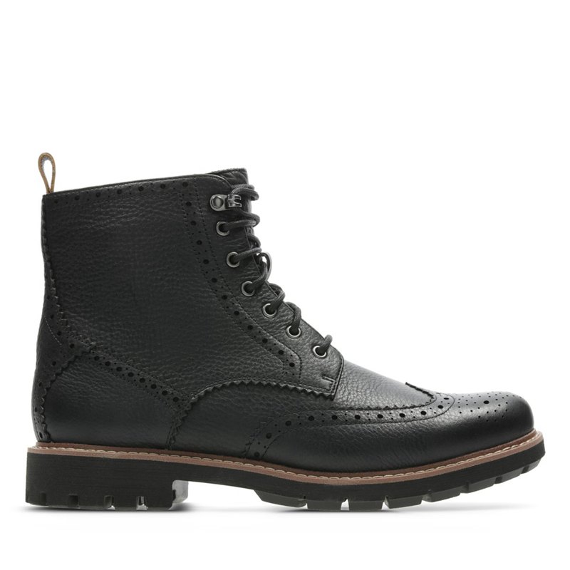 Clarks Batcombe Lord Ankle Boots Black | 83247488