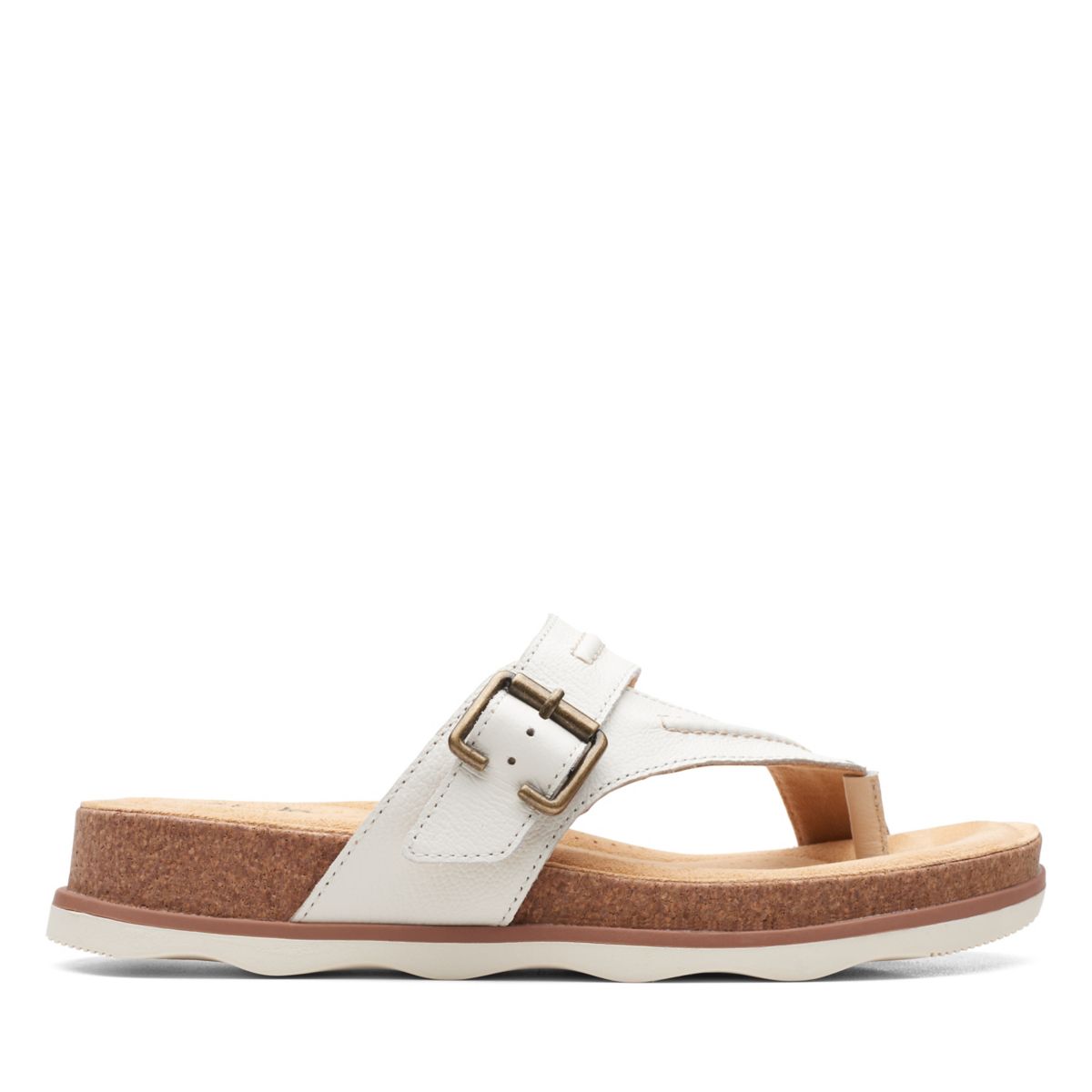 Clarks Brynn Madi Flip Flops White | 96808890