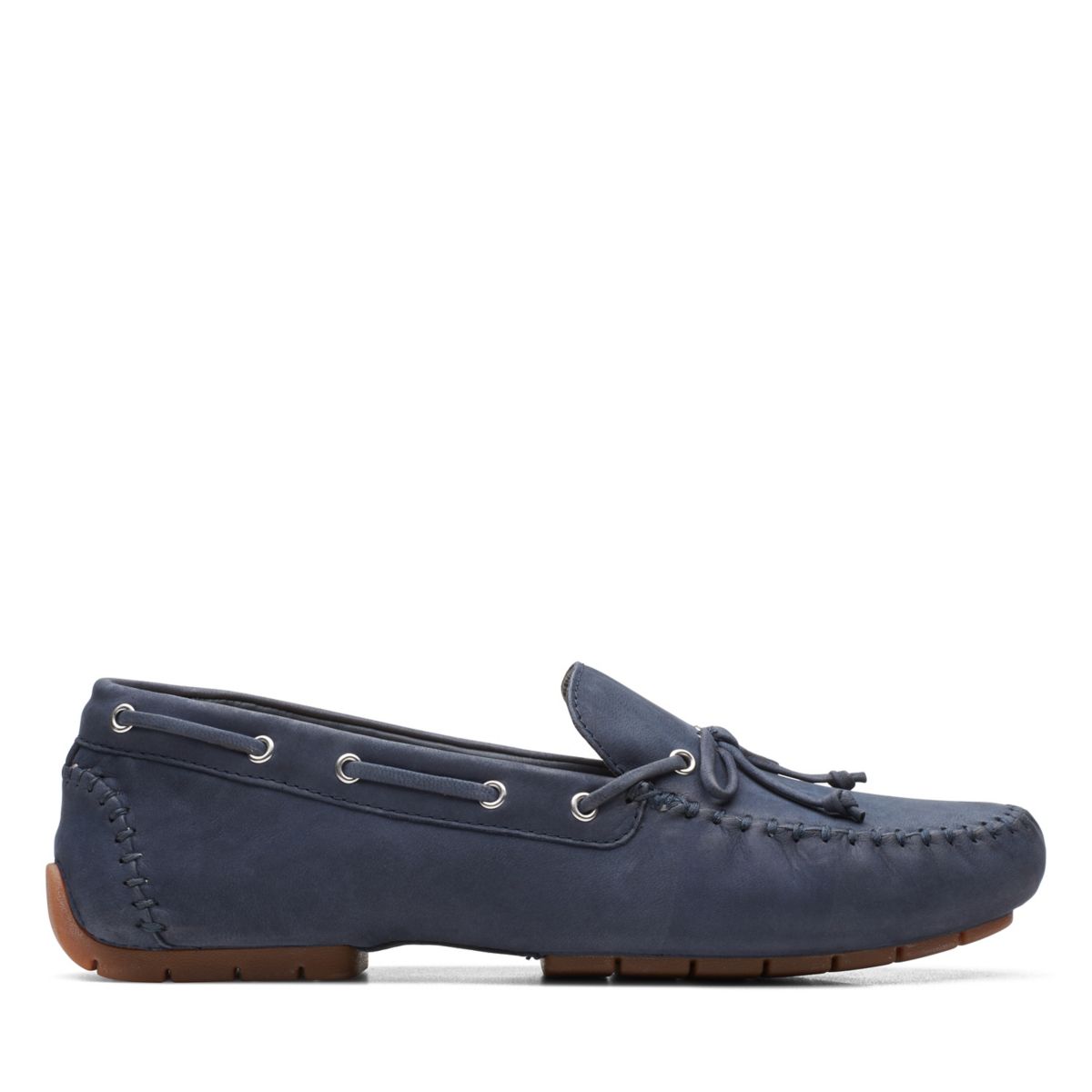 Clarks C Mocc Tie Loafers Navy | 27823278