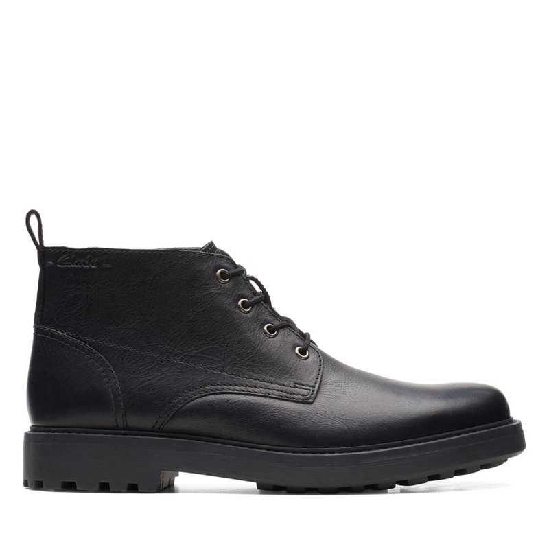 Clarks Chard Mid Ankle Boots Black | 38740135