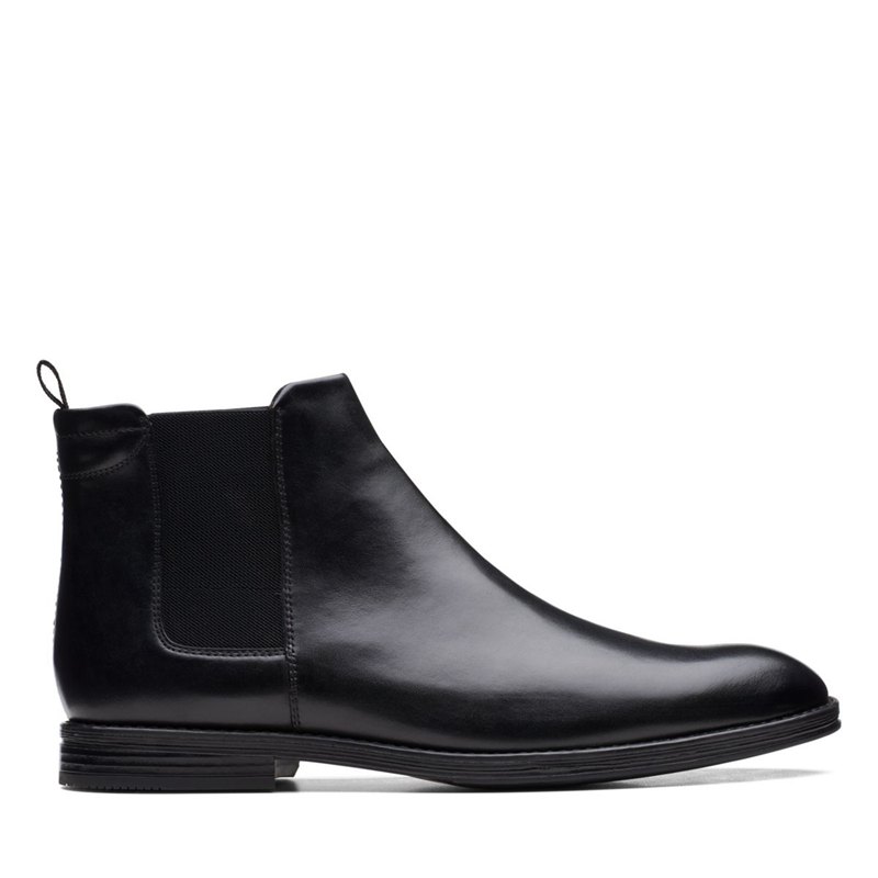 Clarks Citi Stride Top Chelsea Boots Black | 63195717