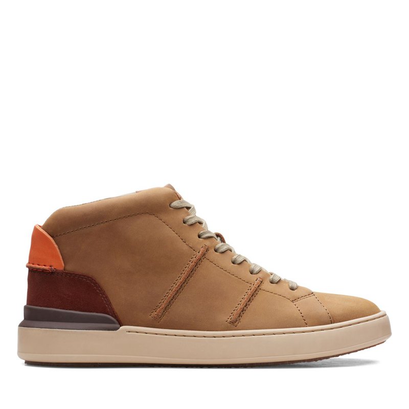 Clarks Court Lite Hi Ankle Boots Dark Brown | 61803179