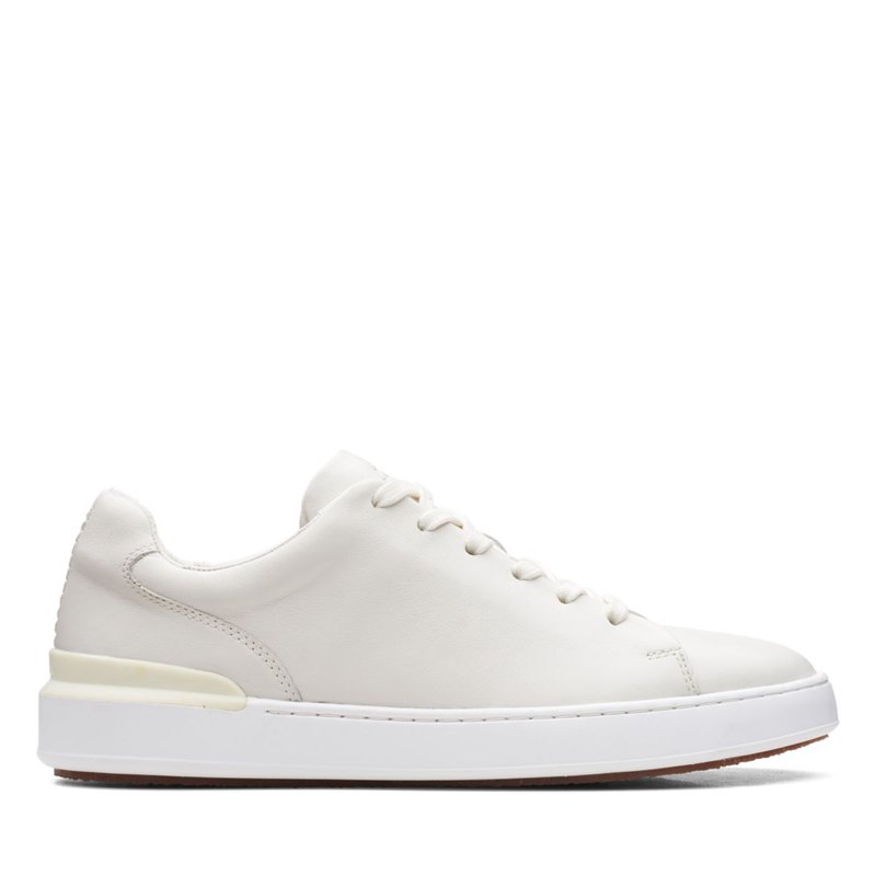 Clarks Court Lite Lace Sneakers White | 94660905