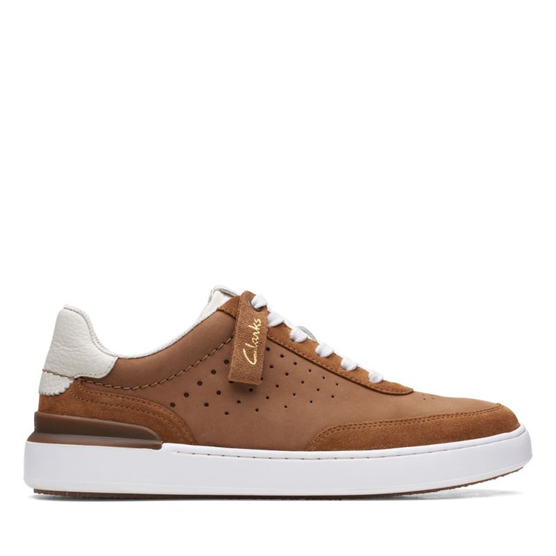 Clarks Court Lite Tor Sneakers Brown | 31987128