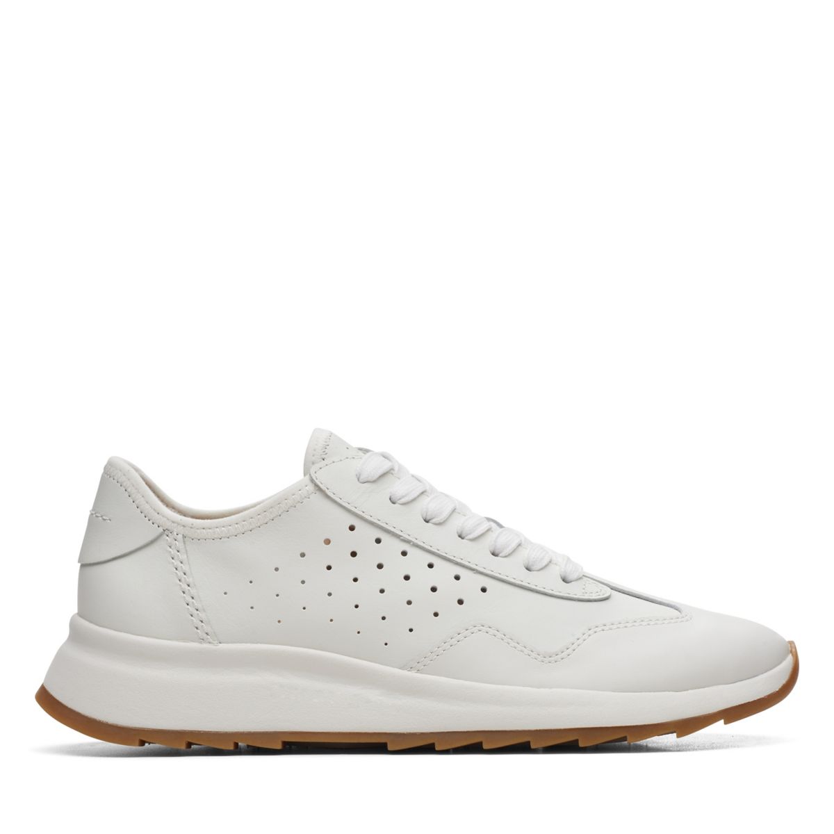 Clarks Dash Lite Lace Sneakers White | 47512695