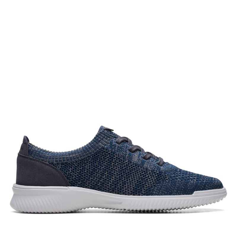 Clarks Donaway Knit Sneakers Navy | 38123528
