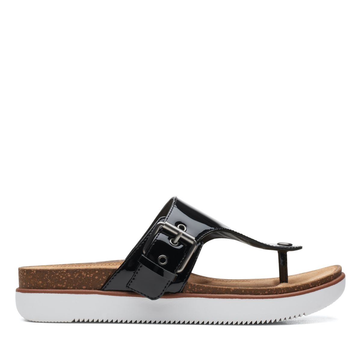Clarks Elayne Step Flip Flops Black | 54582314