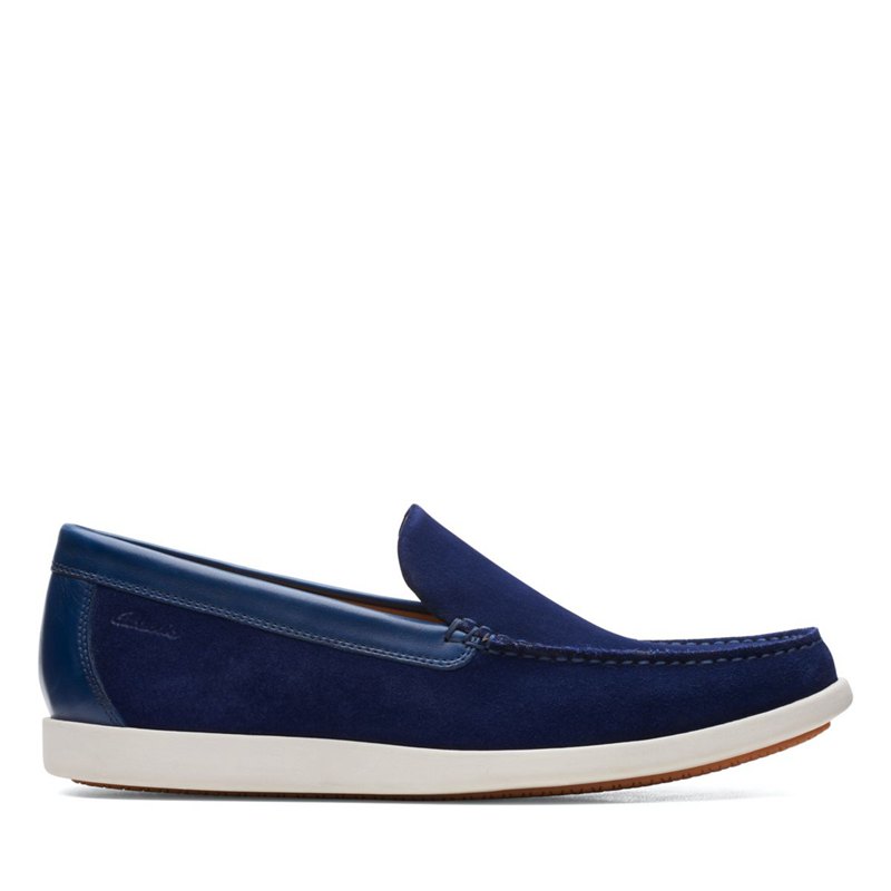Clarks Ferius Creek Loafers Navy | 50921096