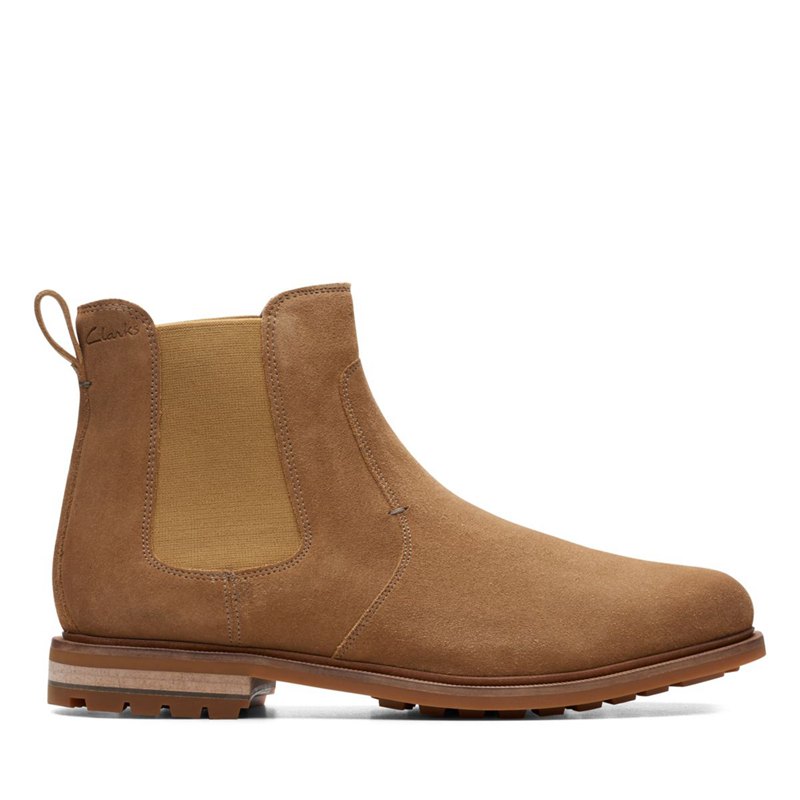 Clarks Foxwell Top Chelsea Boots Brown | 79455338