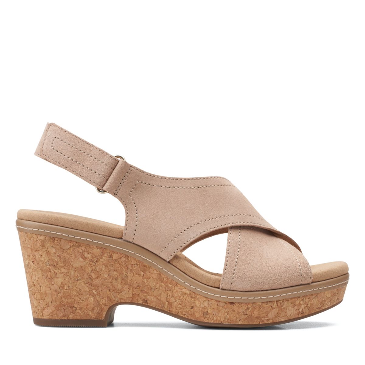 Clarks Giselle Cove Wedge Sandals Brown | 71419898