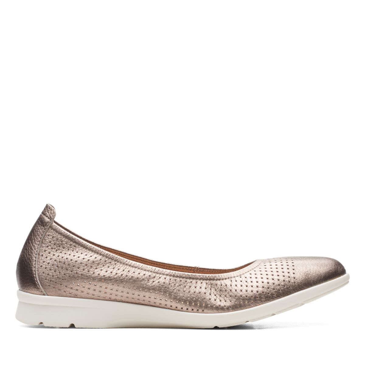 Clarks Jenette Ease Ballerina Gold | 21478548