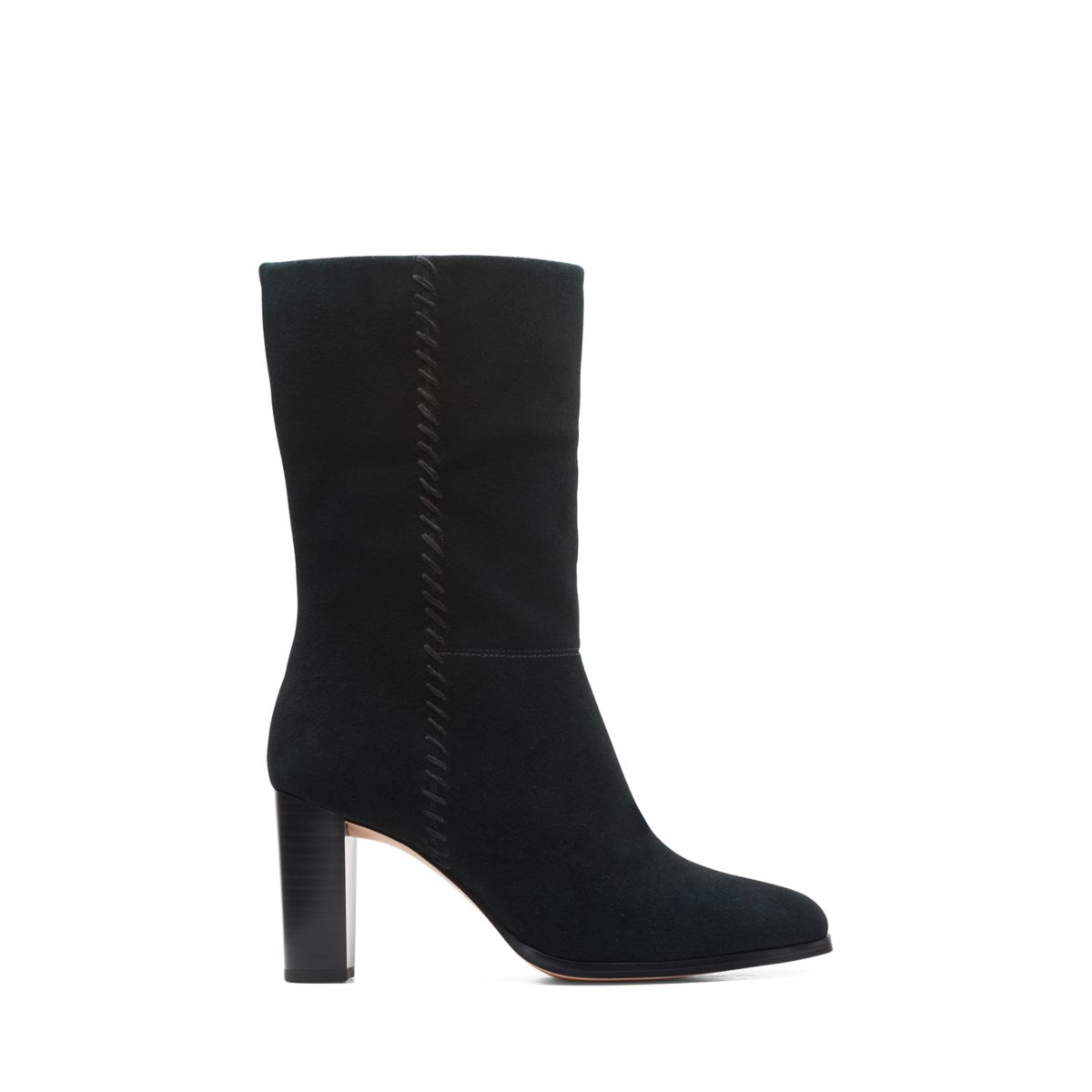 Clarks Karamo Mid High Heel Boots Black | 80780370
