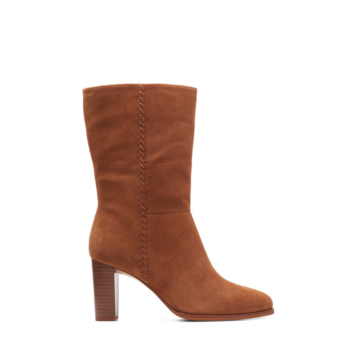 Clarks Karamo Mid High Heel Boots Dark Brown | 66628330