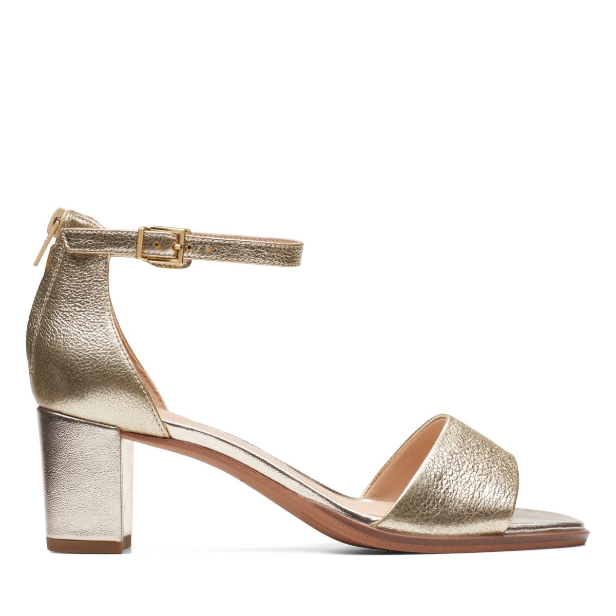 Clarks Kaylin 60 2 Part Heels Gold | 55527733
