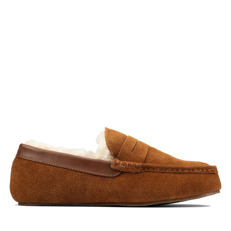 Clarks Kite Warm Slip On Dark Brown | 35620003
