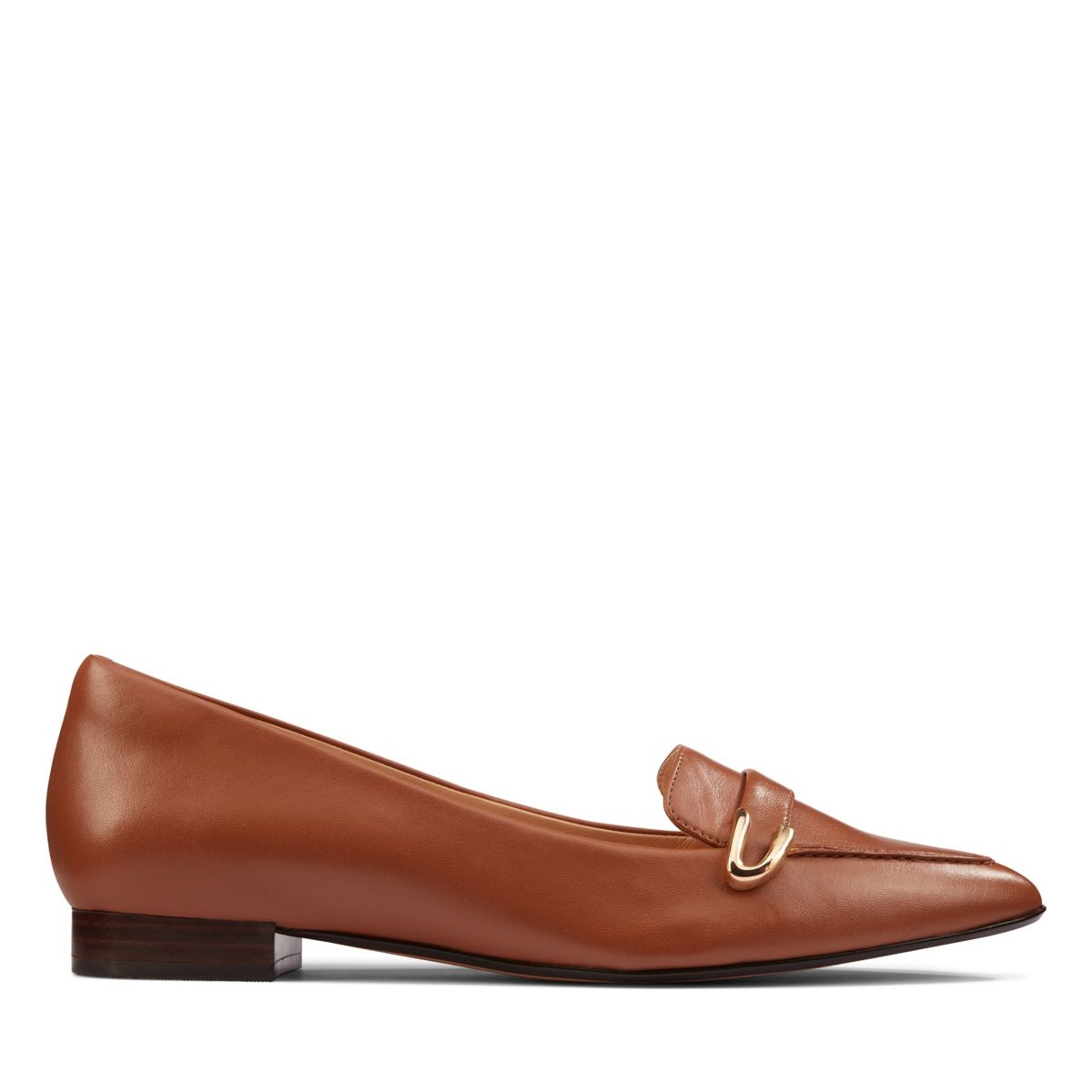 Clarks Laina 15 Buckle Ballerina Dark Brown | 43746931