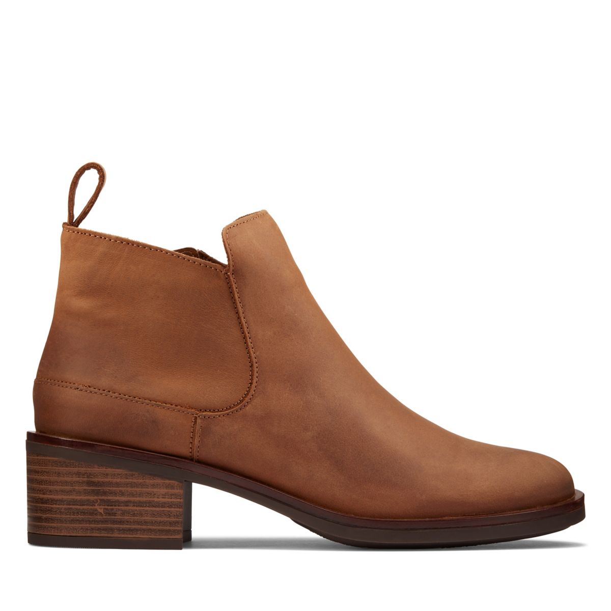 Clarks Memi Zip Ankle Boots Dark Brown | 41948976