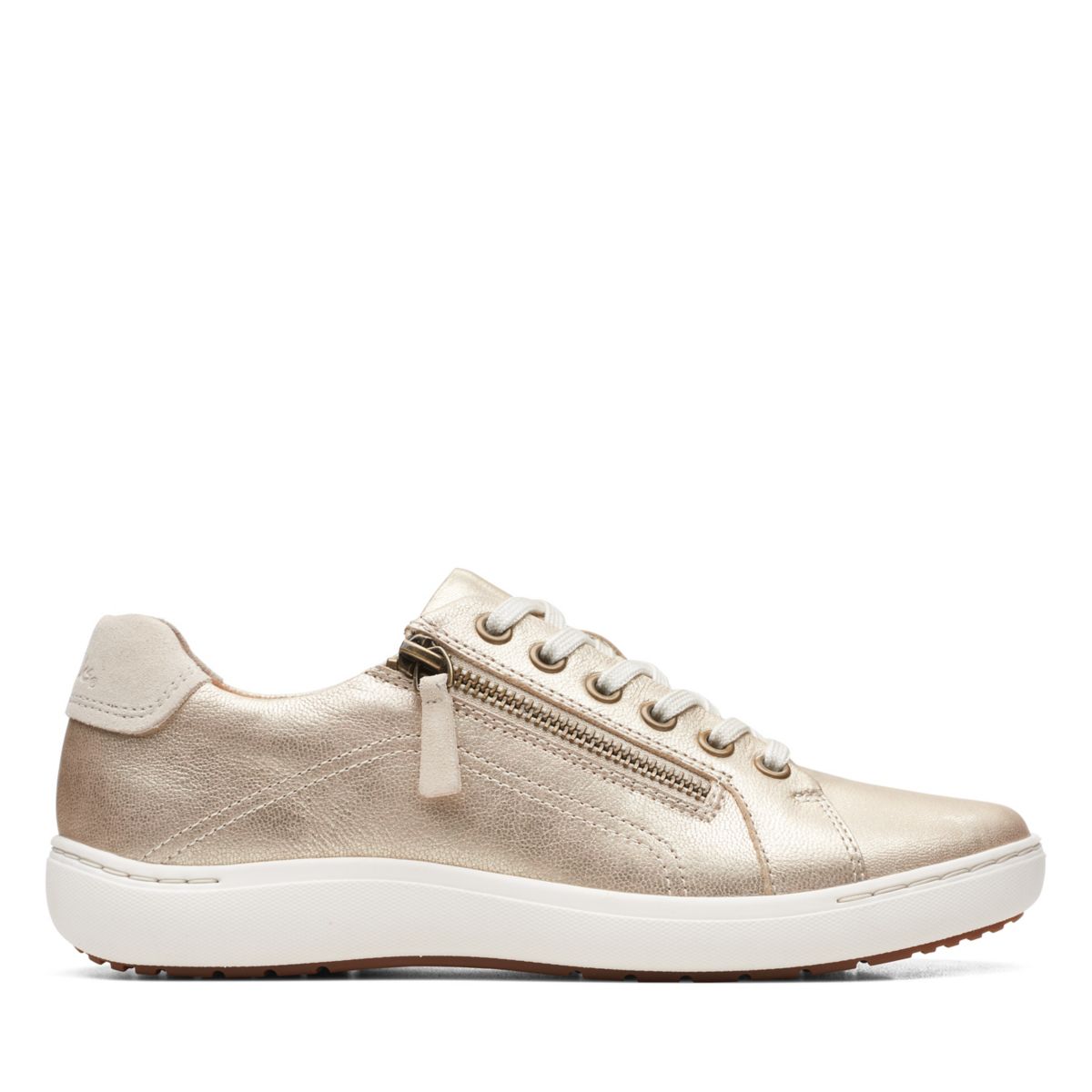 Clarks Nalle Lace Sneakers Gold | 79792586