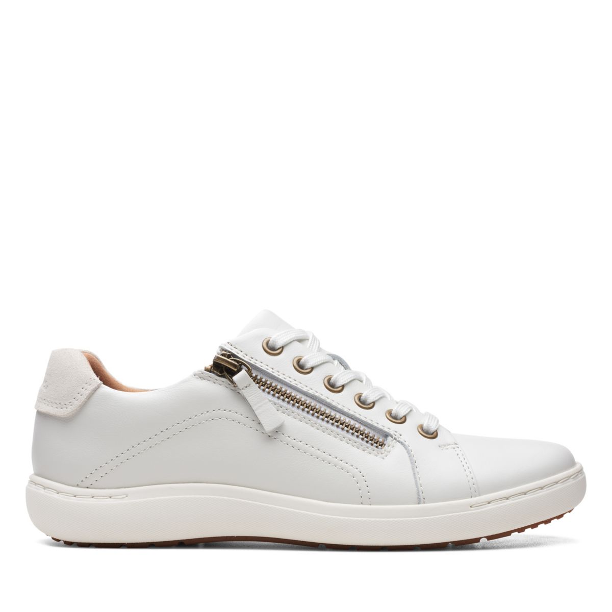 Clarks Nalle Lace Sneakers White | 97965352
