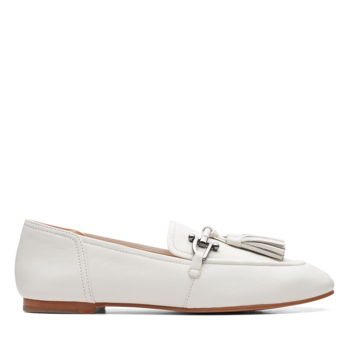 Clarks Pure 2 Tassel Ballerina White | 26665482