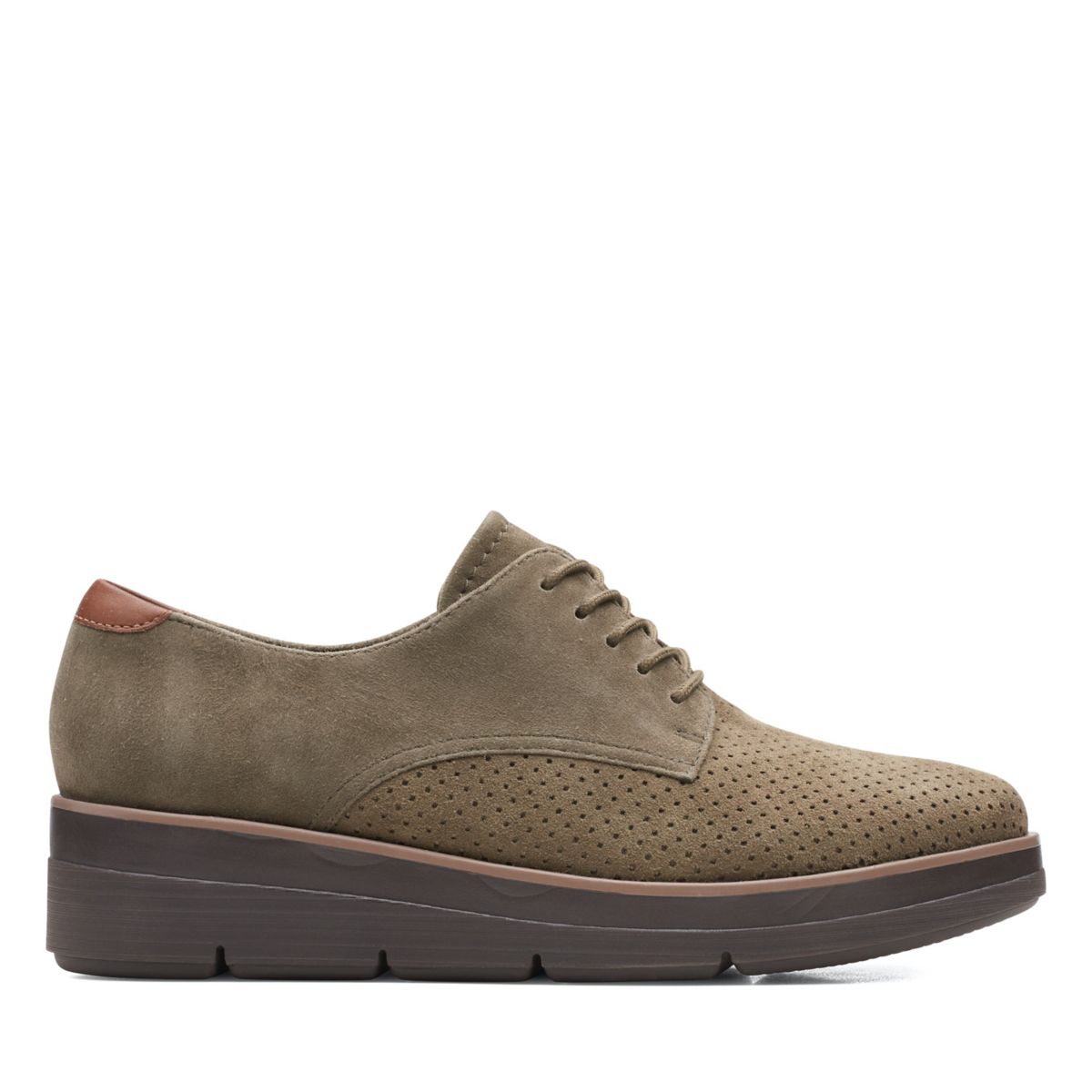 Clarks Shaylin Lace Casual Shoes Dark Olive | 35338628