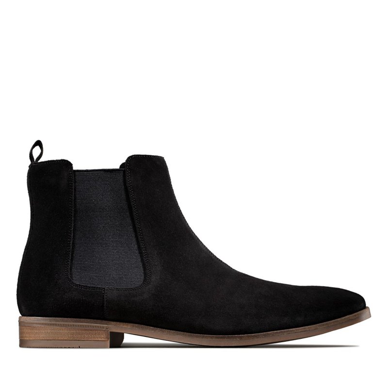 Clarks Stanford Top Chelsea Boots Black | 81382404