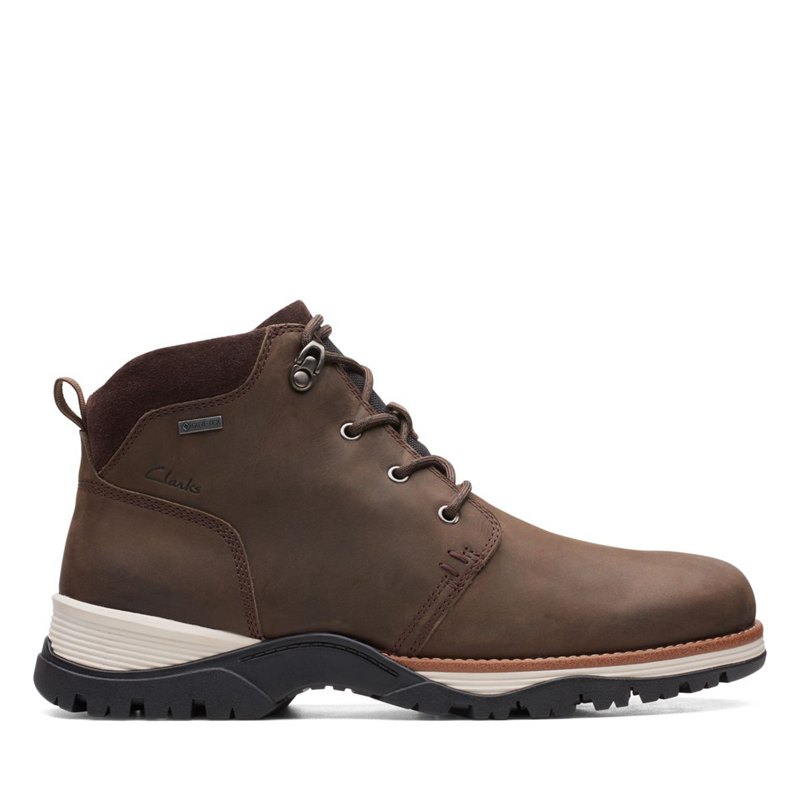 Clarks Topton Mid GORE-TEX Ankle Boots Dark Brown | 17134379