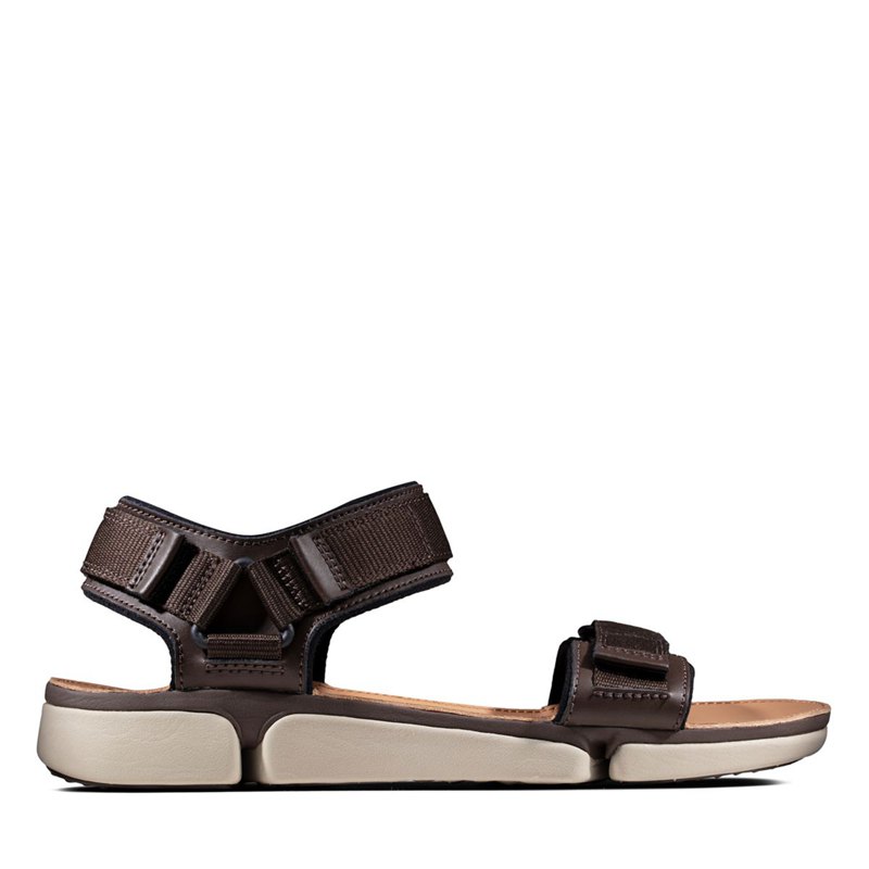 Clarks Tri Cove Trail Sandals Dark Brown | 31222369