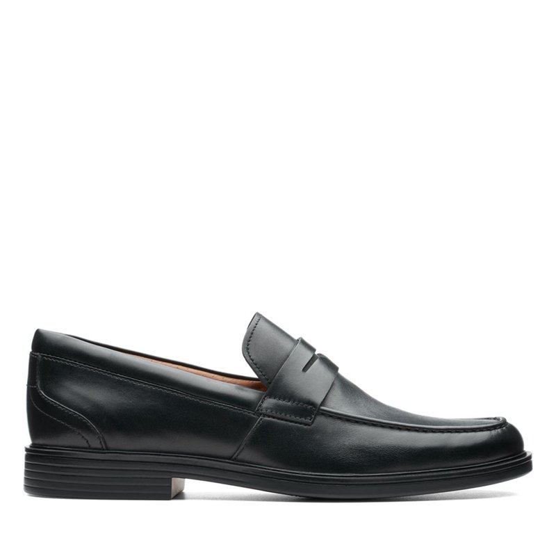 Clarks Un Aldric Step Loafers Black | 57551662