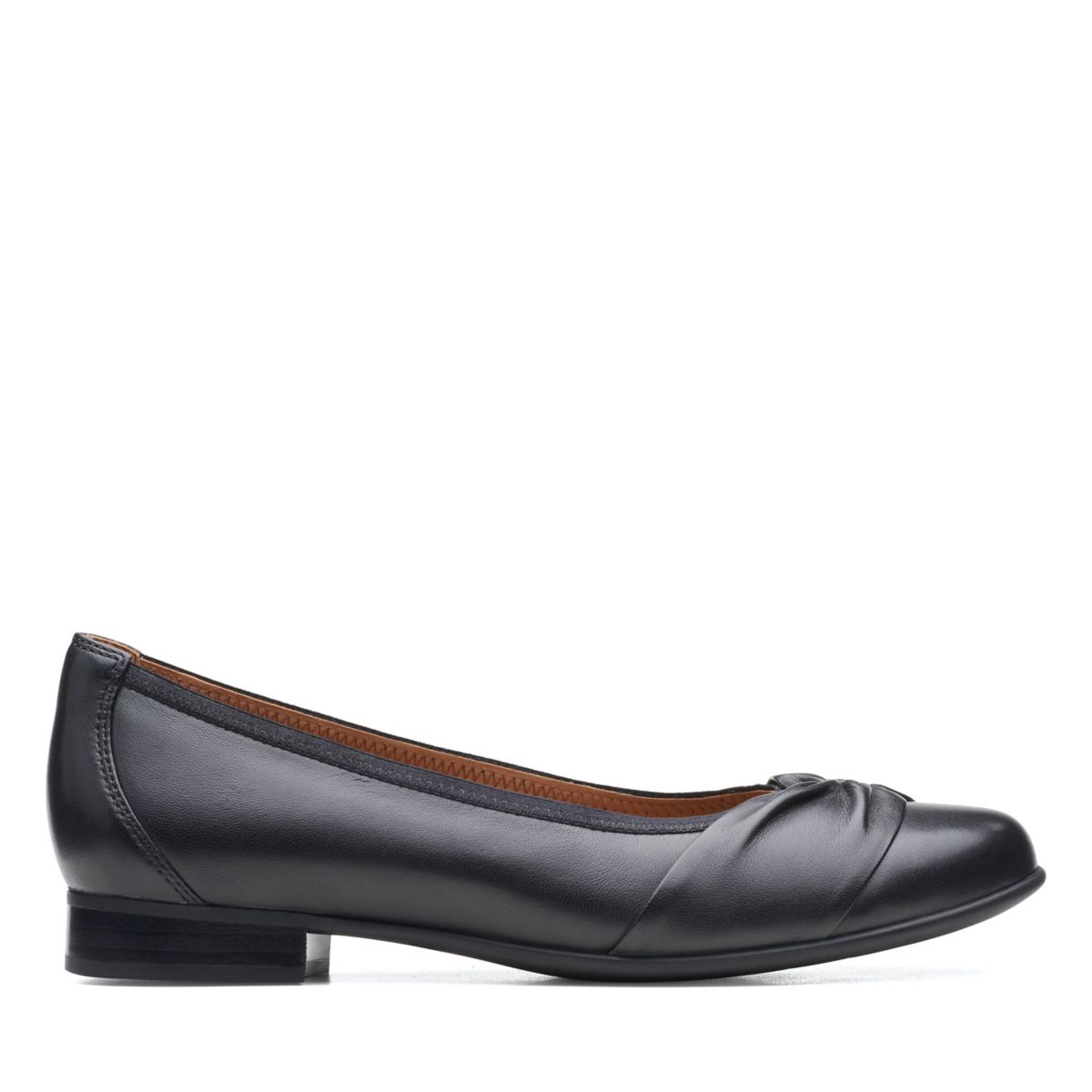 Clarks Un Blush Wish Ballerina Black | 92717375