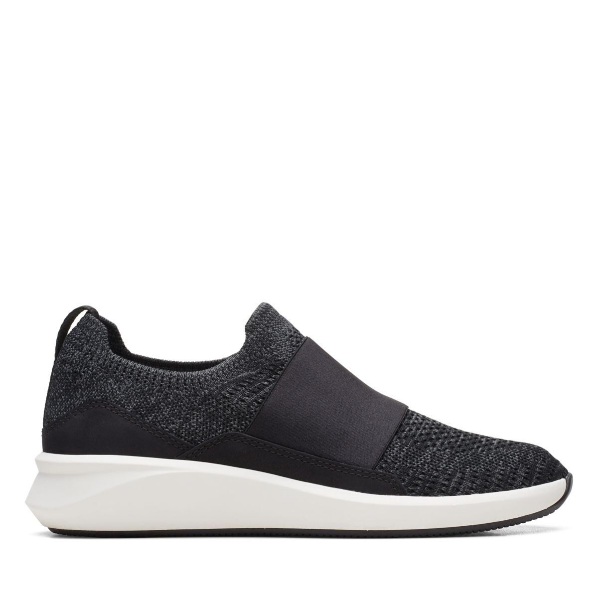 Clarks Un Rio Knit Slip On Black | 71494799