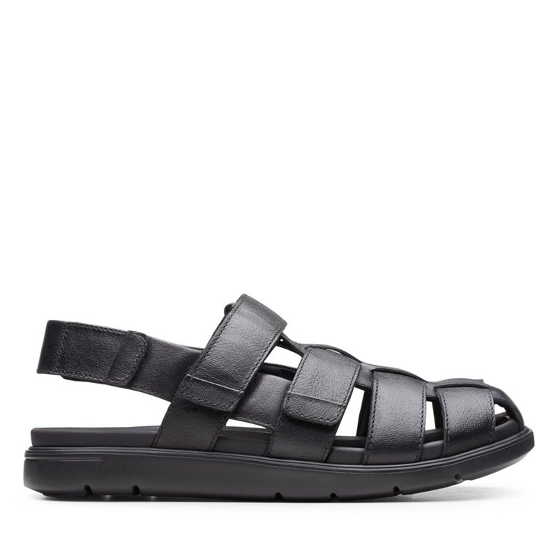 Clarks Unwilmore Ray Sandals Black | 41286808
