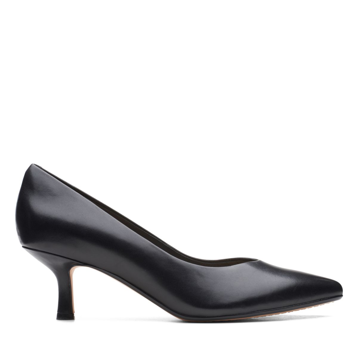 Clarks Violet 55 Court Heels Black | 48653496