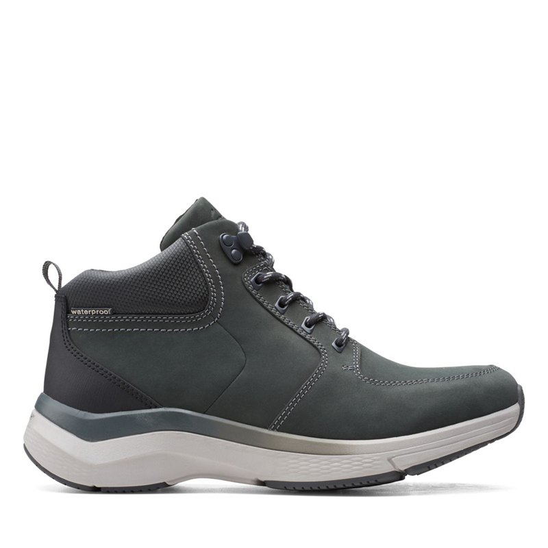 Clarks Wave 2.0 Hi Ankle Boots Dark Grey | 41304364